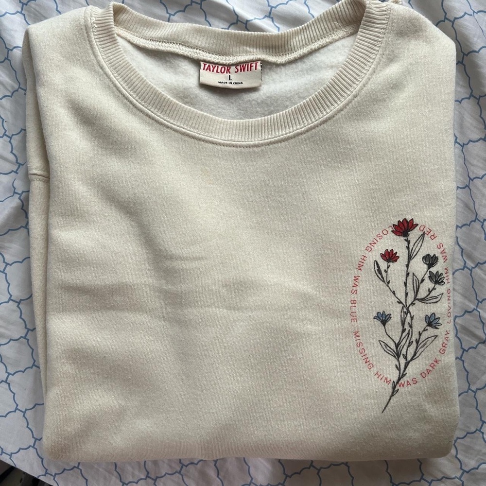 Taylor Swift Loving Him Was Red Crewneck
